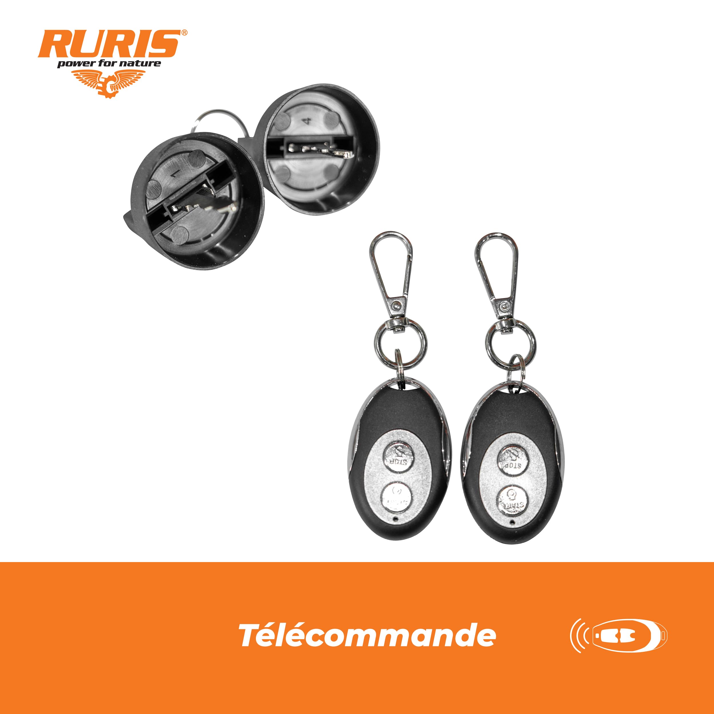 RURIS GE9000RC ATS Generateur 7500W Triphase 445 cc ATS Telecommande | Triphasé Moteur 4 Temps 15 CV 445 cc ATS Automatique Telecommande 25 m AVR Reservoir 25 L 8h Roues