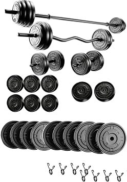 Moccastyle 68 Kg Z-Barlı Megaset Halter Seti Ve Dambıl, Ağırlık,Fitness