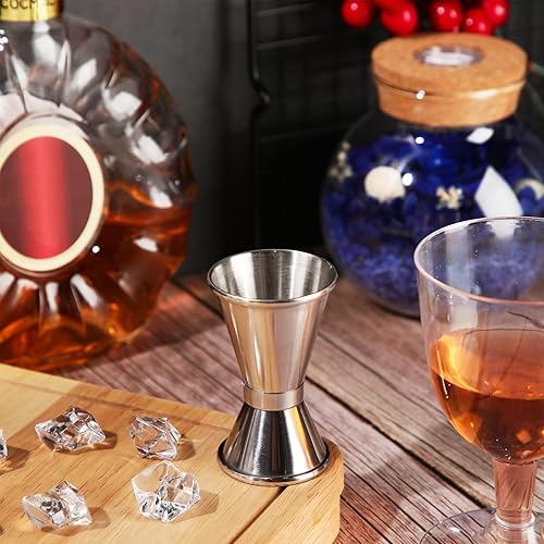 Miniatura 7 de Amyhill Jigger de barra doble de 12 y 1 onza de acero inoxidable para coctel, vaso de licor, suministros de camarero para bar, barman fiesta