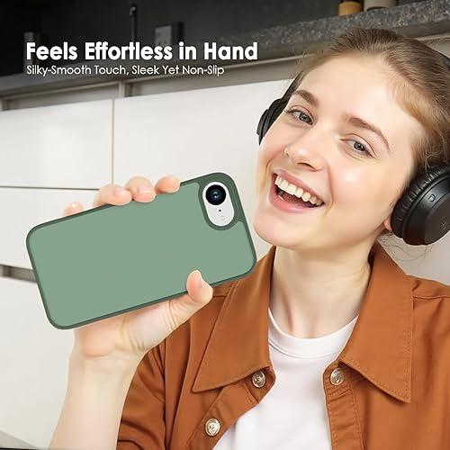 Vista 136 de TENOC Funda para teléfono compatible con iPhone 7 Plus y iPhone 8 Plus, color negro, antihuellas, protector mate para 5.5 pulgadas