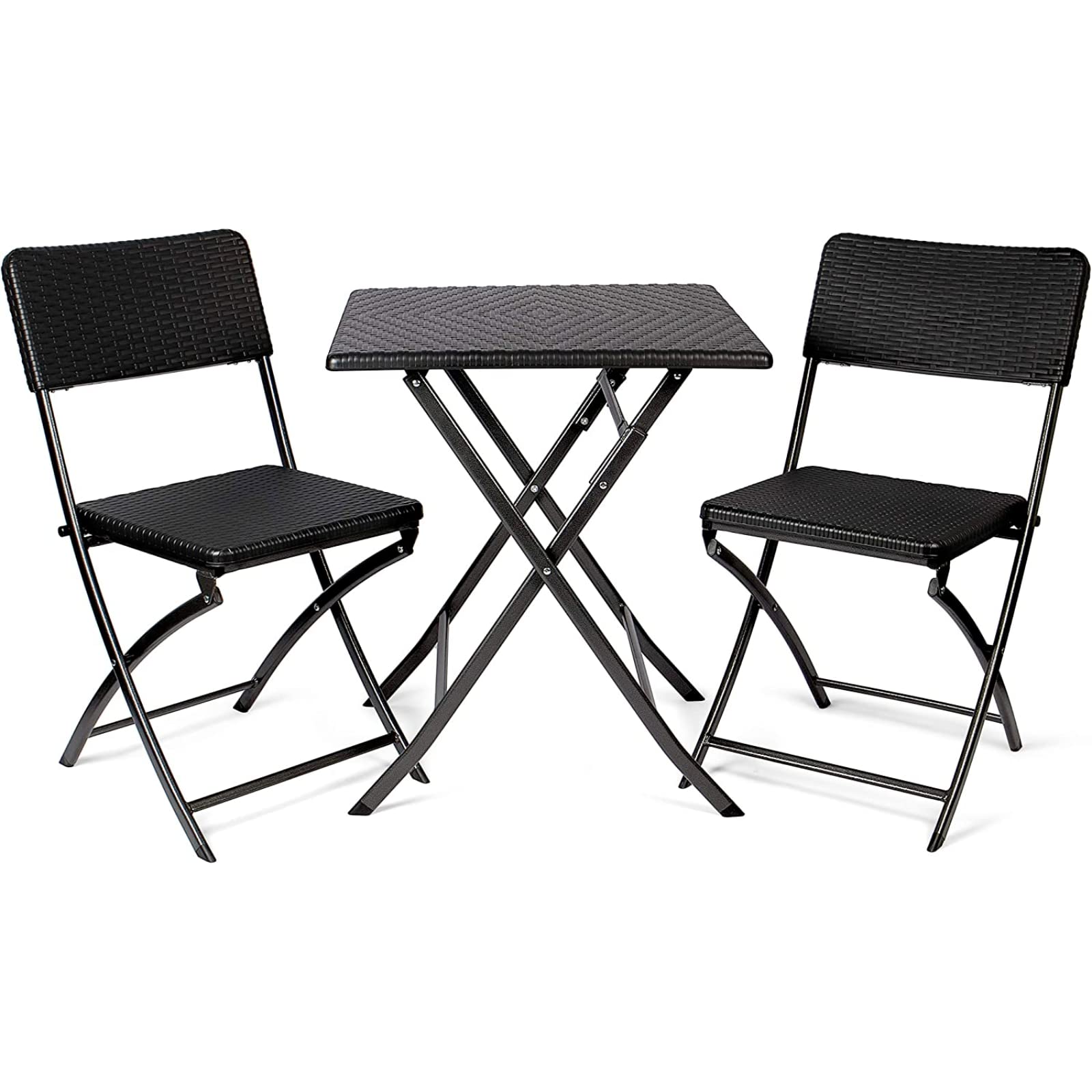 PAPILLON 8044500 Tavolo Pieghevole Quadrato Effetto Legno Colore Antracite 62x62x73h cm