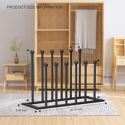 Miniatura 3 de QI XING Zapateros de pie independientes, para botas altas y botas cortas, almacenamiento para dormitorio, armario, entrada, dormitorio, patio al