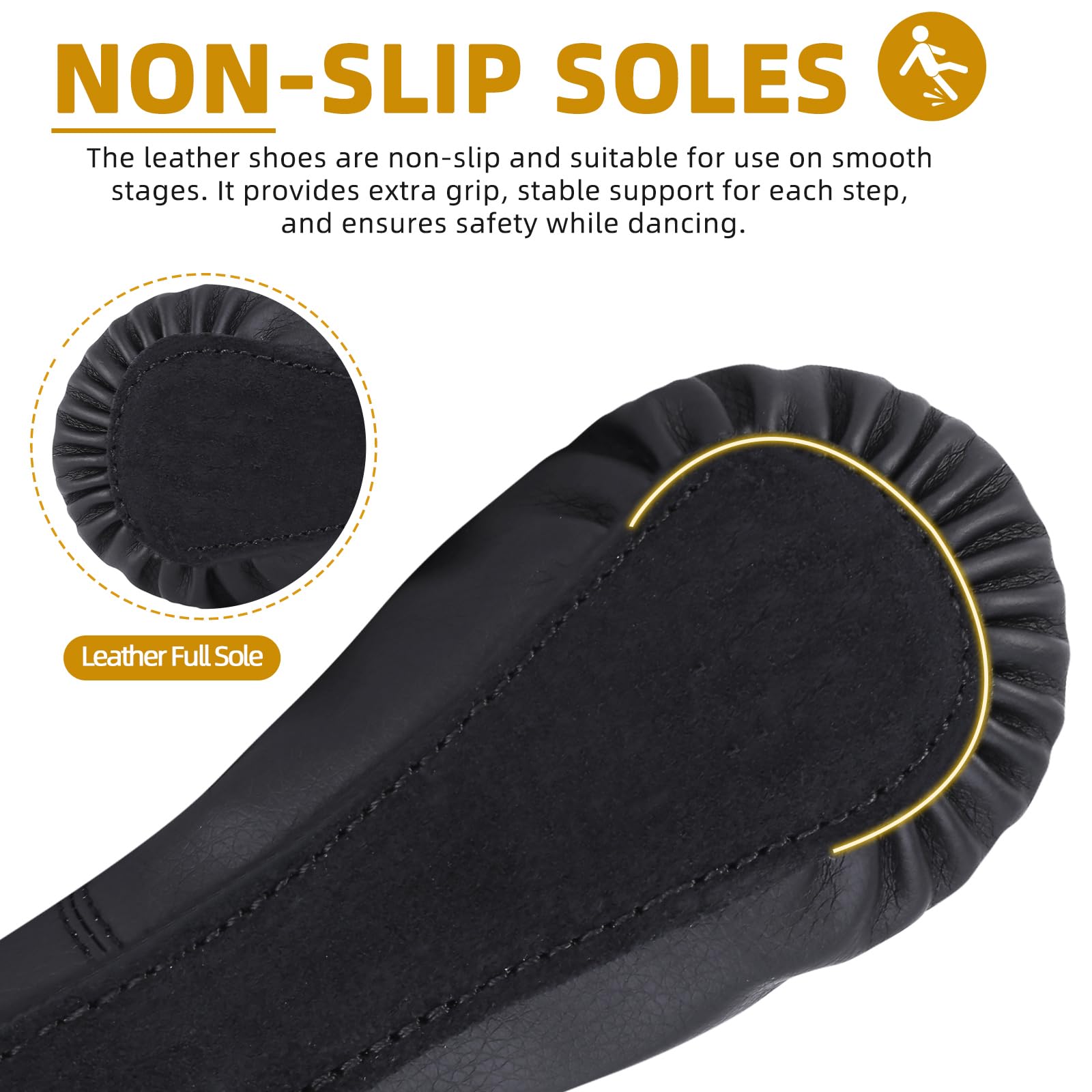 Acfoda Zapatillas de Danza PU-Cuero Zapatos de Ballet Suela Completa Calzado Gimnasia Ritmica para Niña y Mujer 22-43 EU