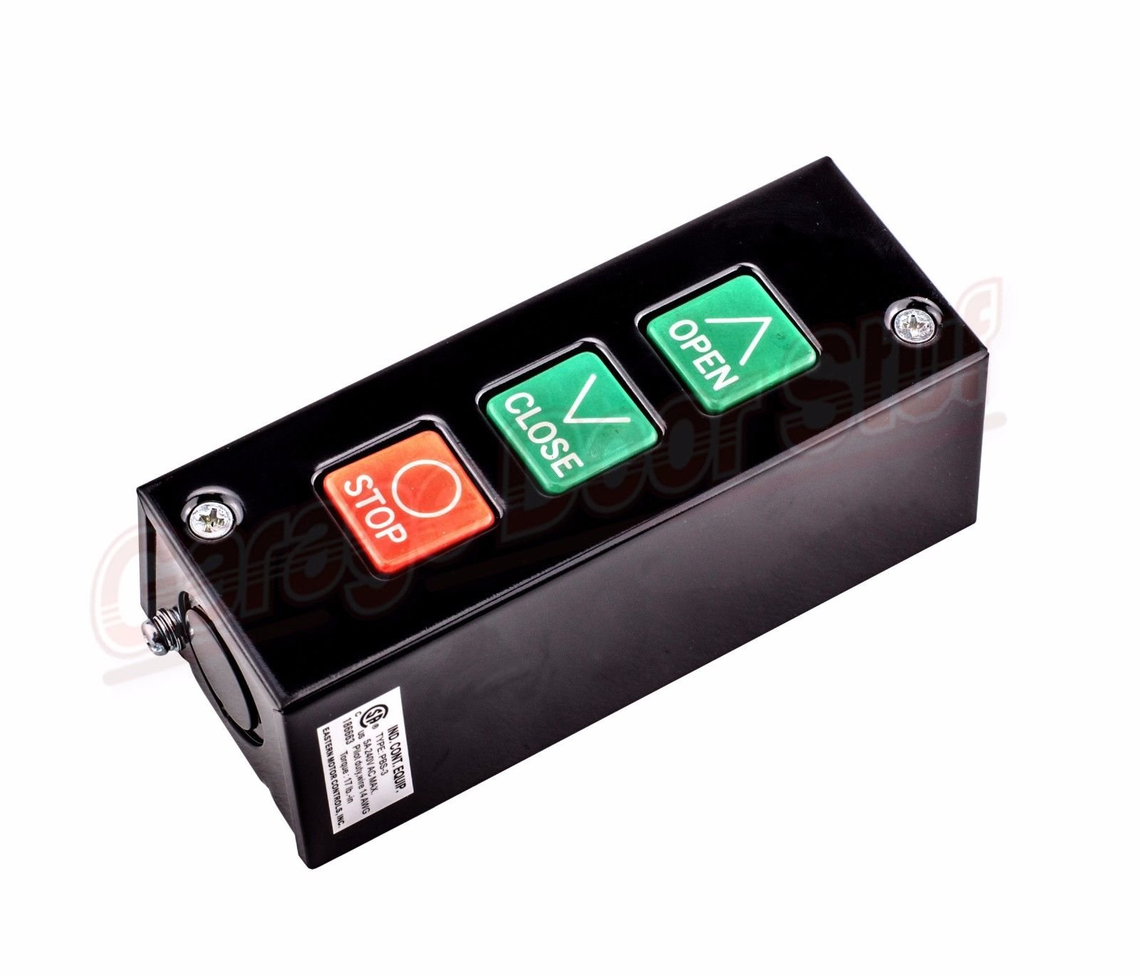 Commercial Garage Door Opener 3 Button Wall Mount PBS 3 Control Station (by EnjoyShop777)