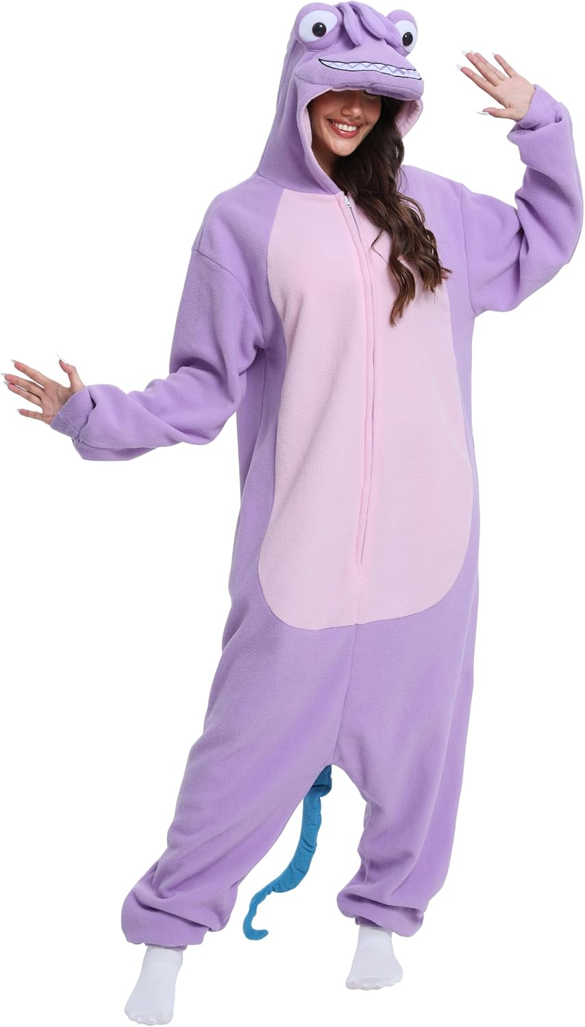 NAITOKE Animal Onesie Halloween Pajamas for Adults Women Men Teens