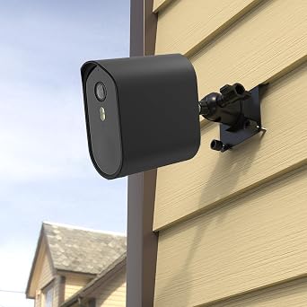 No-Drill Vinyl Siding Mount with Silicone Cover for AOSU Security Cameras Wireless Outdoor Wireless Cam Pro/Max Black
