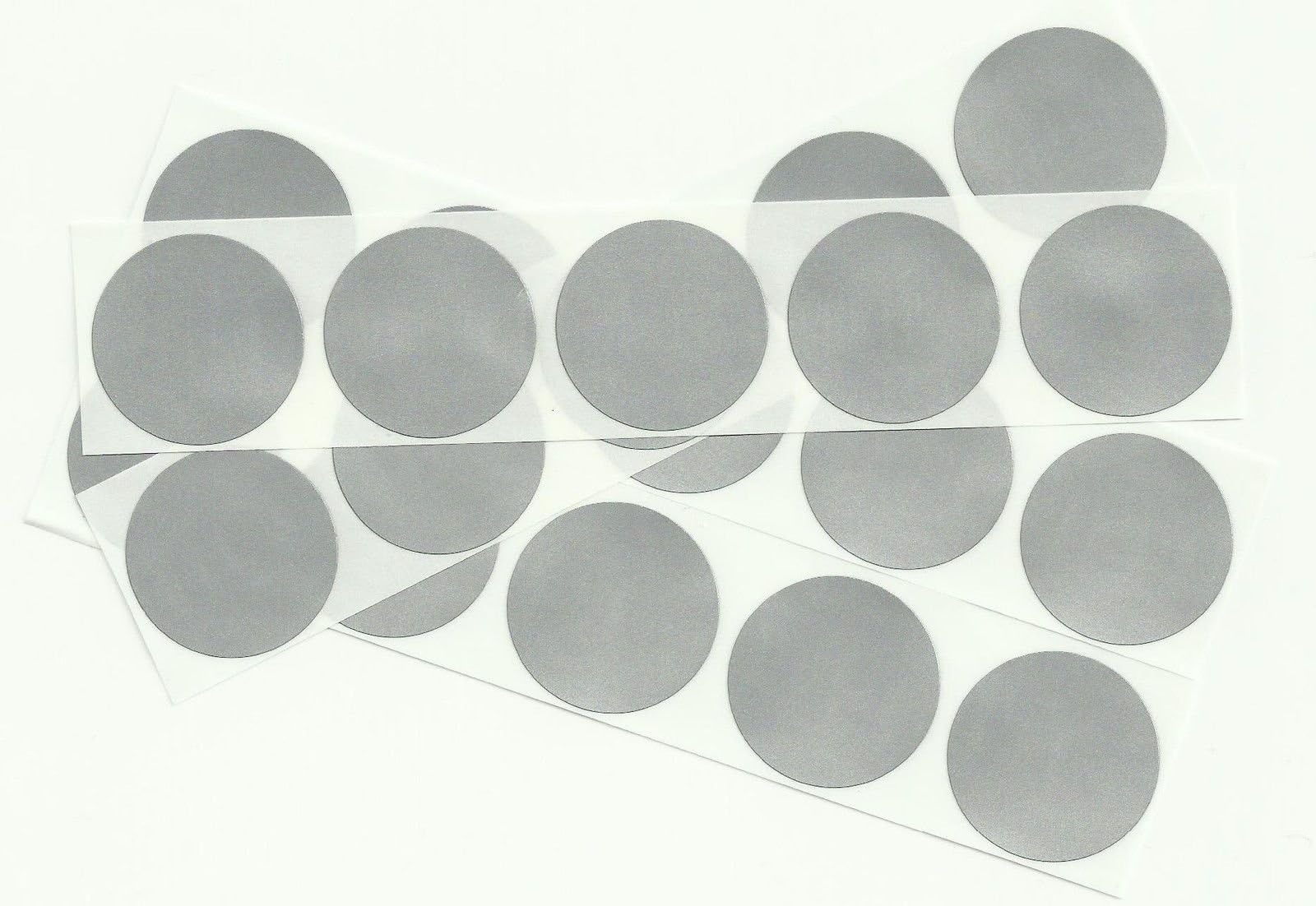 Silver/Grey 1" Round Scratch Off Stickers, Pack of 250