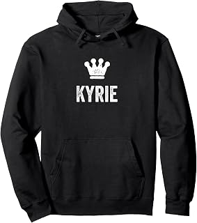 Kyrie the King/Crown & Name Design for Men Called Kyrie Pullover Hoodie