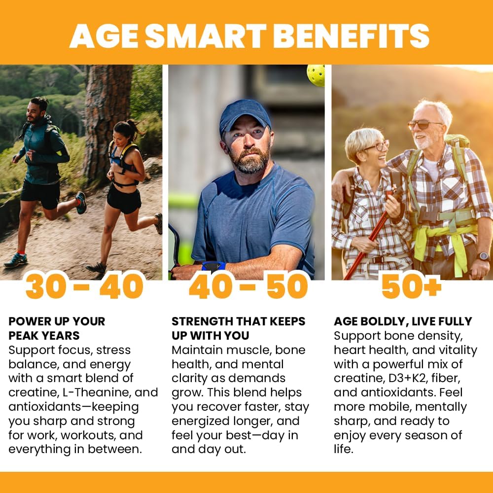 Creatine Monohydrate Gummies for Men & Women – Real Fruit Gummy Supplement for Muscle Growth, Recovery, Longevity, Cognitive Health & Memory – 90 Chews (90 Gummies, Mango) - Image 7