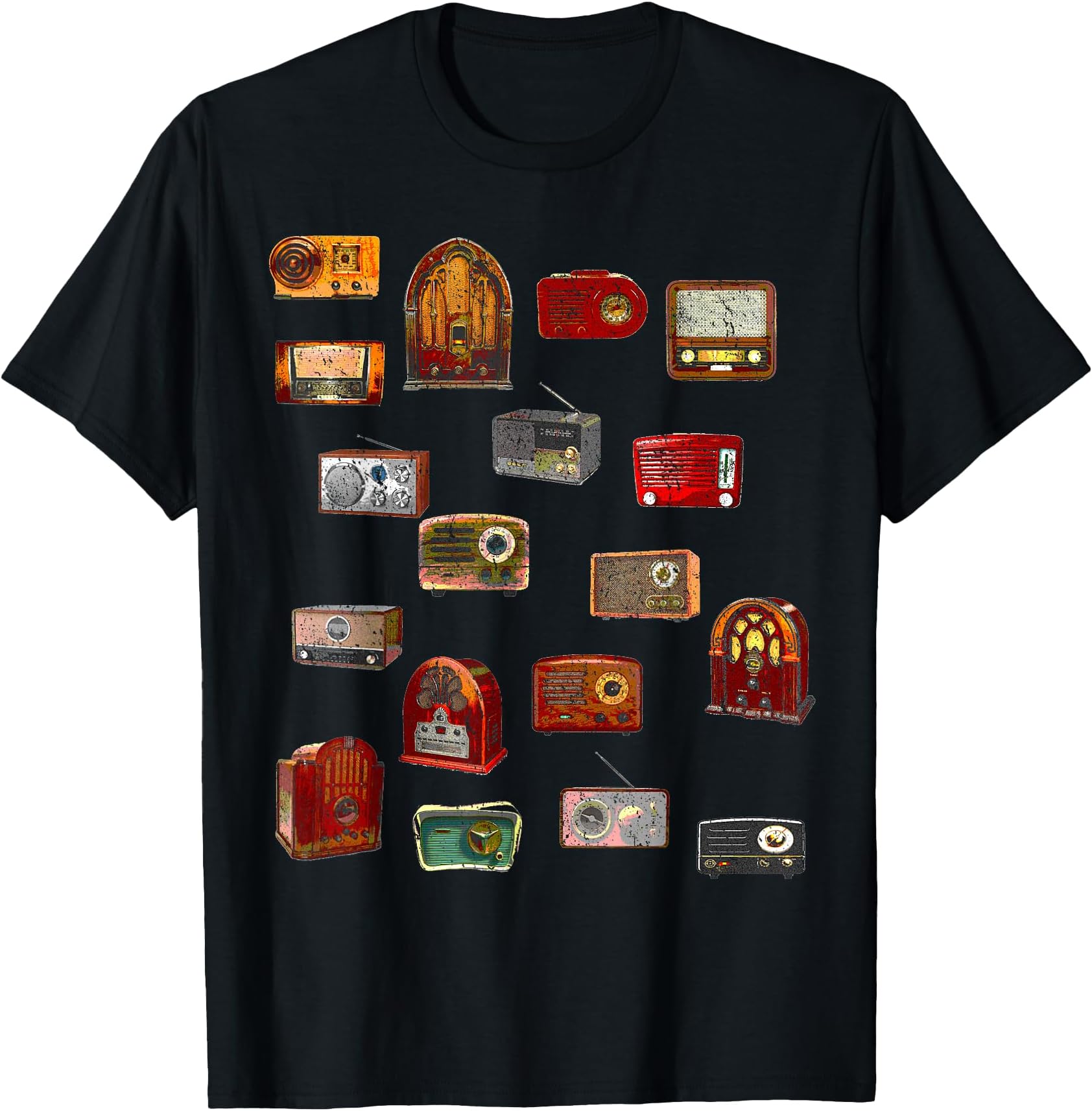 Funny Nerdy Vintage Retro Antique Radio Geek Gift T-Shirt