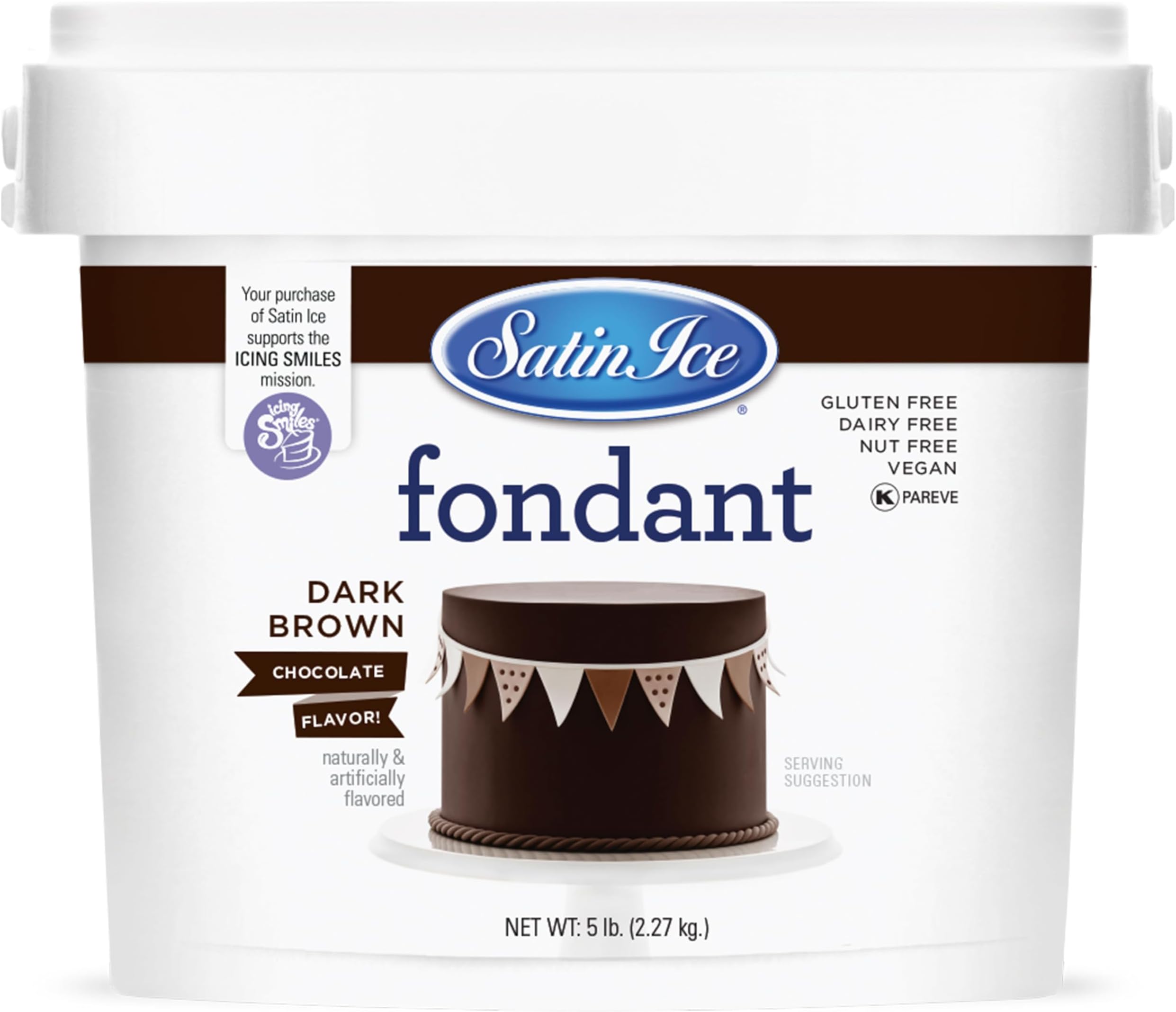 Fondant for Cake Decorating, Dark Chocolate (5 Pound)
