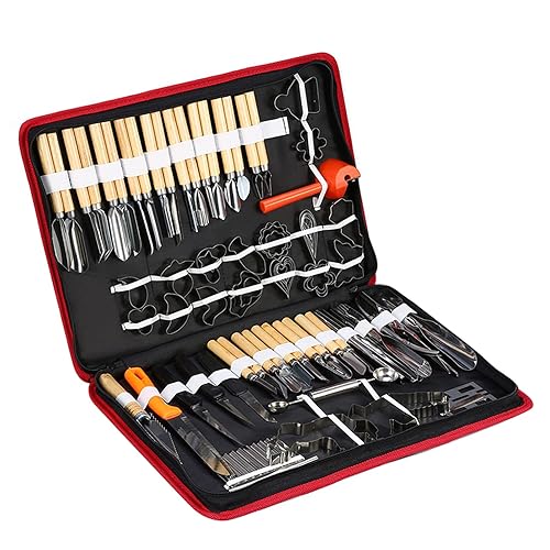 Sorandy 80Pcs Culinary Carving Peeling Tool Kit, Halloween Pumpkin Carving