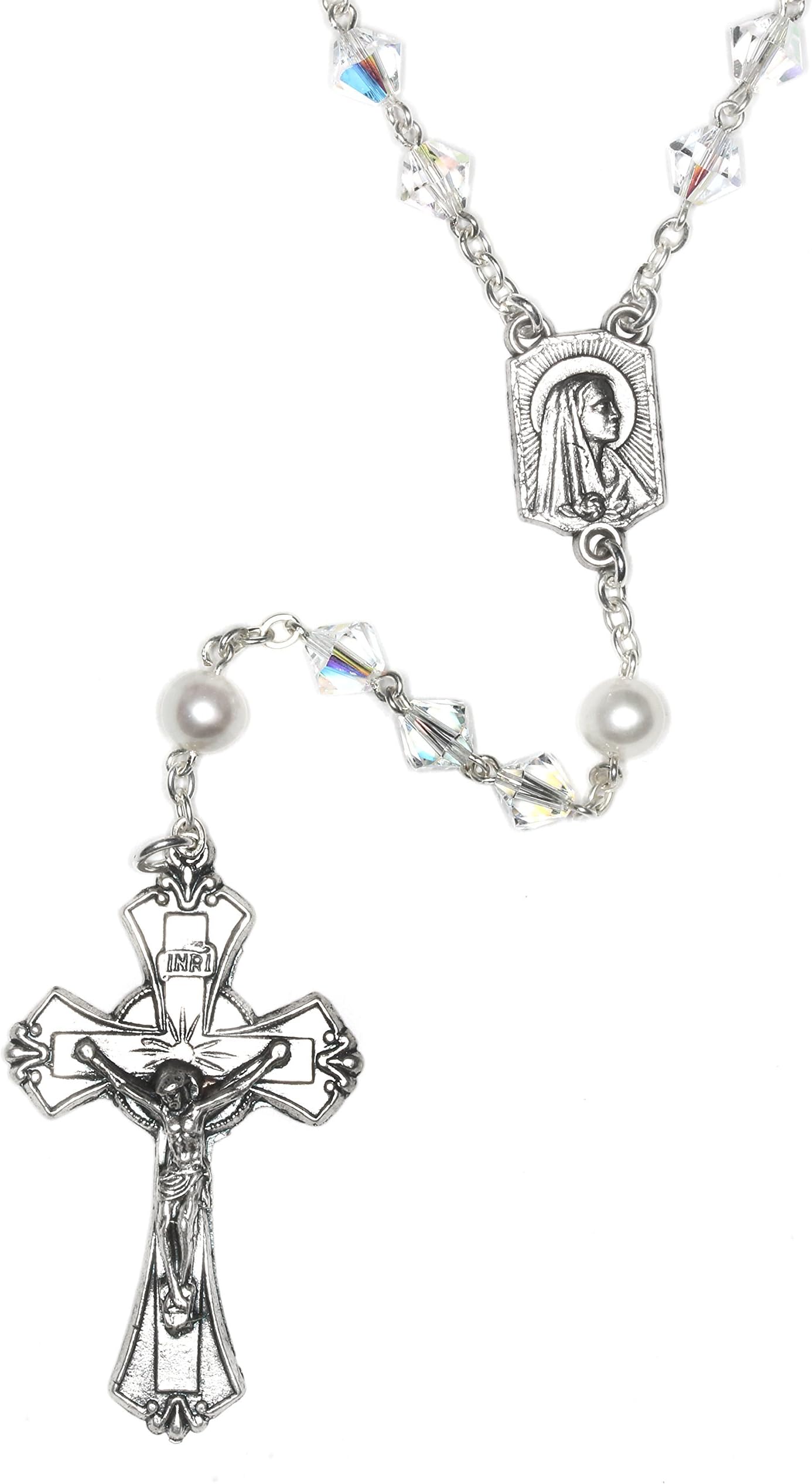- Austrian Crystal Catholic Prayer Rosary - Includes Pouch, 'How to Pray the Rosary' Guide and Birth Month Meaning Where Applicable