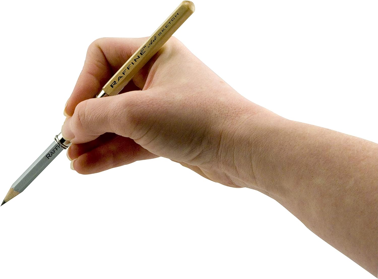 Creative Mark Raffine 6PCS Wooden Handle Pencil Extender Holder Pencil Lengthener Tool 6-Pack