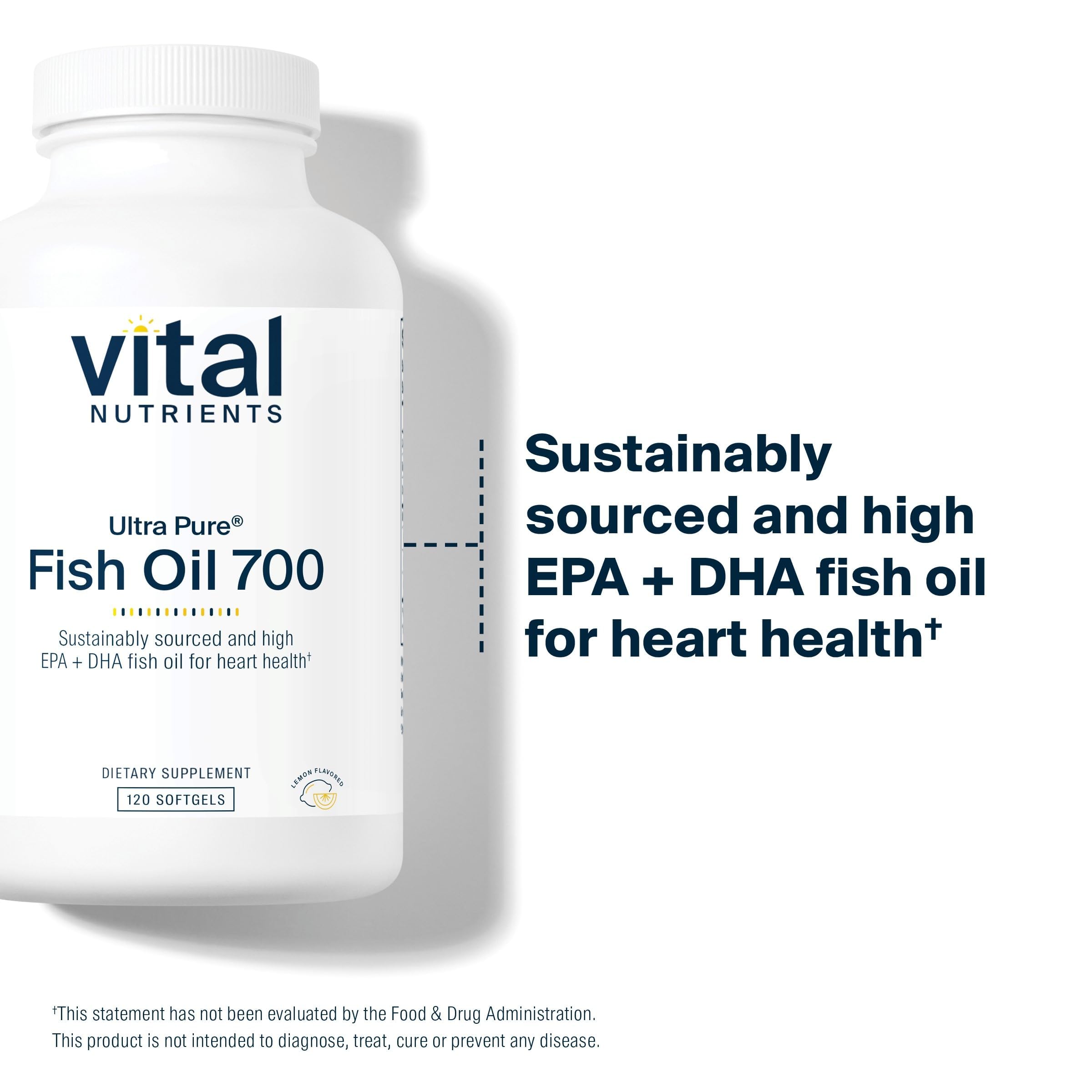 Vital Nutrients - Ultra Pure Fish Oil 700 120 gels
