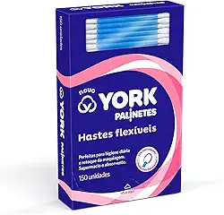 York Hastes Flexíveis De Algodão Palinetes 150 Unidades Pacote De 150