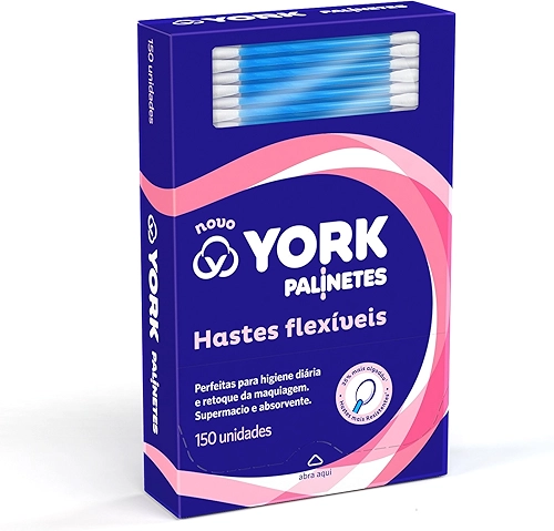 York Hastes Flexíveis De Algodão Palinetes 150 Unidades Pacote De 150