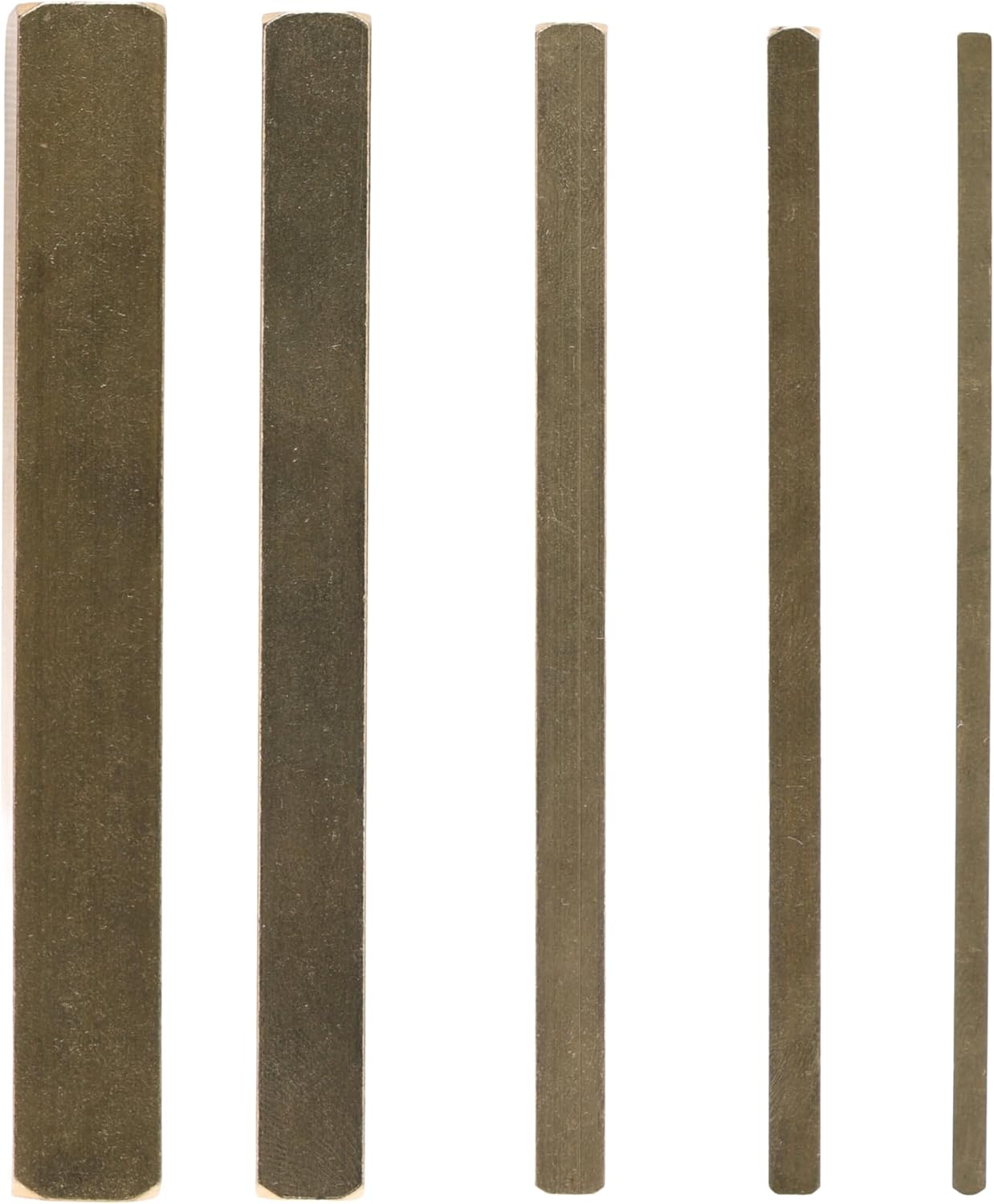 Whiteside 9810 Brass Set-Up Gauge Block: Stackable 5 Piece Set - 4 Inch Long
