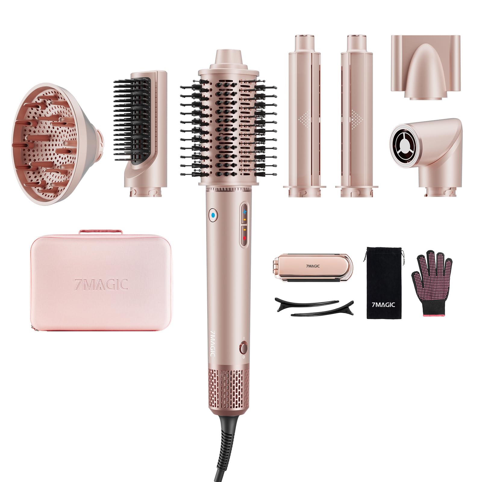 7MAGIC 7 in 1 Hair Styler & Hair Dryer Brush