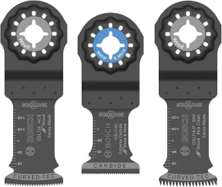 Bosch OSL003VP Starlock High-Carbon Steel Extra Clean Carbide Plunge Cut Blades (3 Pack), 1-1/4"