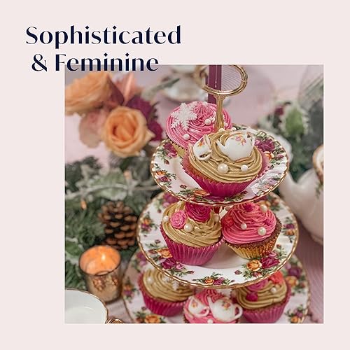 Vista 37 de Royal Albert Old Country Roses - Taza, diseño de rosas