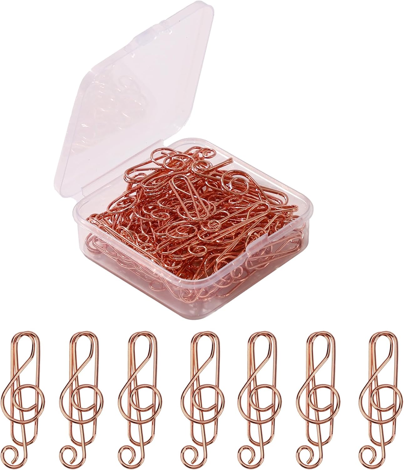Medium Gold Paper Clips, 50 PCS,1.38 Inch,Bookmarks DIY Gifts