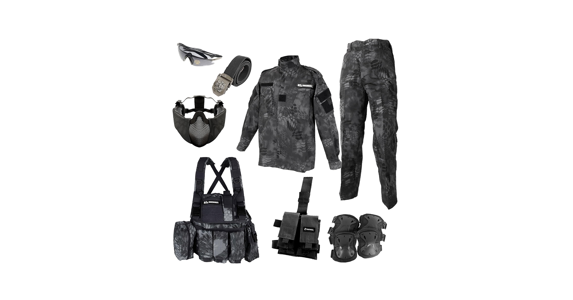 サバゲー 装備 フルセット Amazon.co.jp: SHENKEL シェンケル SWAT 11点フルセット