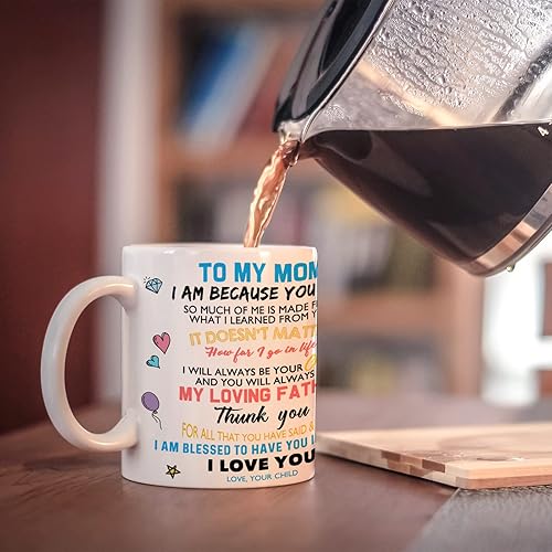 Miniatura 5 de Taza personalizada con foto para mamá, tazas de café de cerámica personalizadas, regalos del día de la madre para mamá de parte de hija hijo, taza