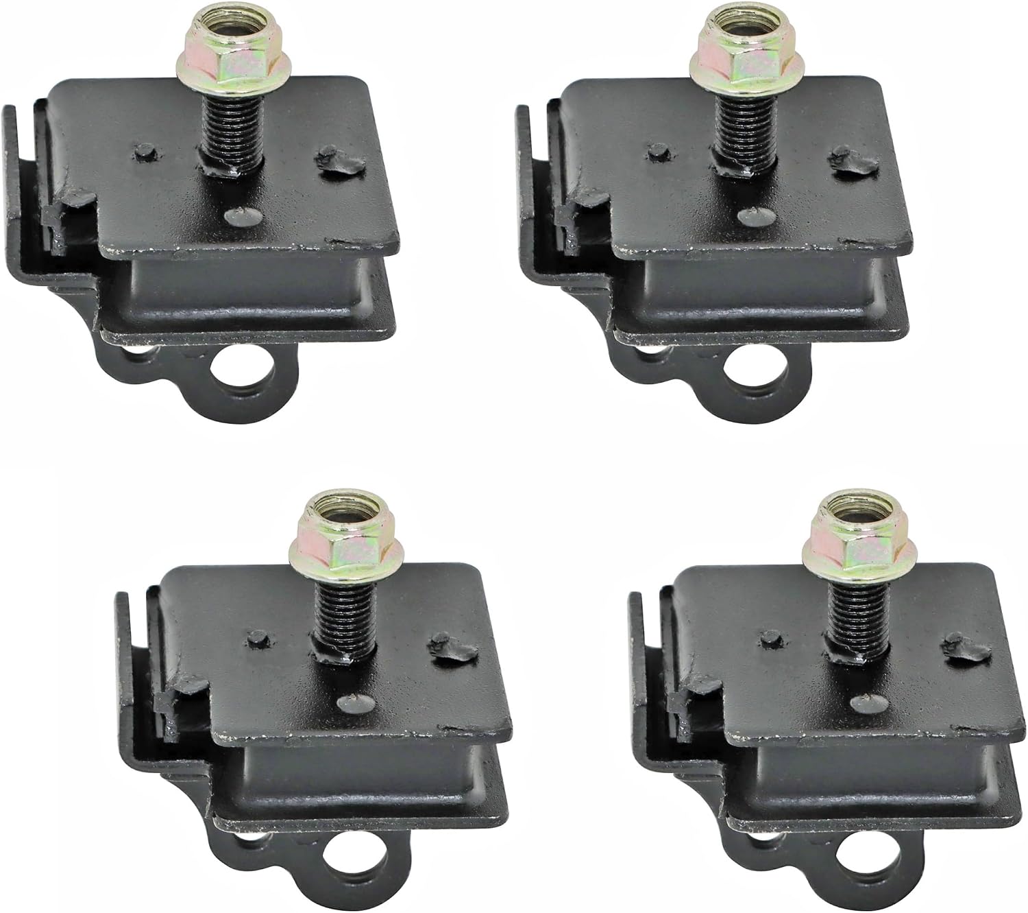 Bottom Top Engine Mount Rubber Damper Kit Replacement for Yamaha Rhino 660 YXR660 2004-2007 Grizzly 660 YFM660 2002-2008, Replacement for 5UG-21485-00-00, 5UG-21486-00-00