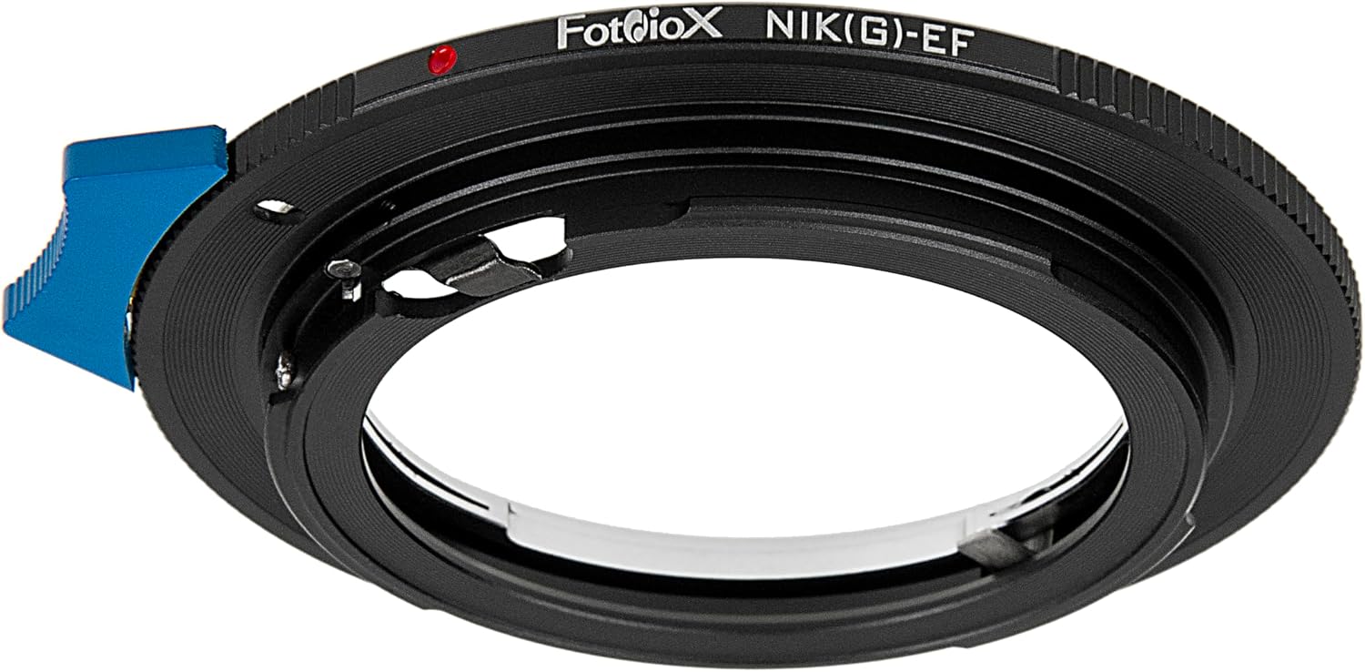 Fotodiox Lens Mount Adapter - Compatible with Nikon F-Mount (G-Type) Lenses to fit Canon EF & EF-S Mount Cameras - w/Built-in Aperture Control Dial image 3