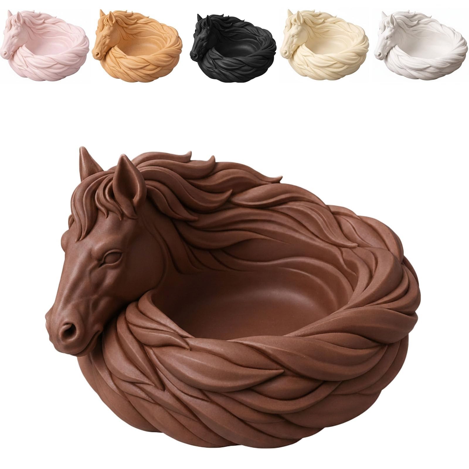 Lsvqzkhf Dark Brown Tray Storage Box, Desktop Bowl
