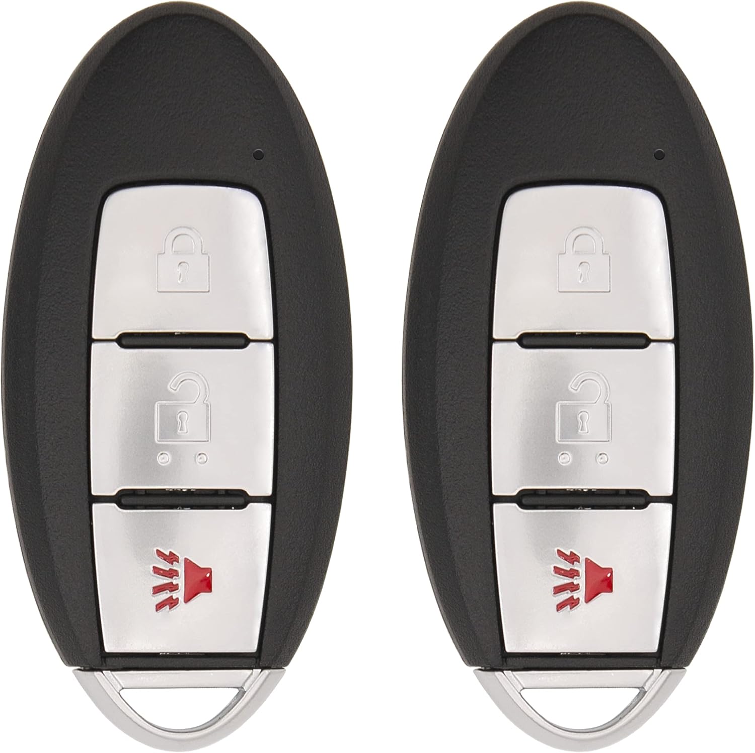 Keyless2Go Replacement for 3 Button Proximity Smart Key for Nissan CWTWB1U808 285E3-1KM0D - 2 Pack