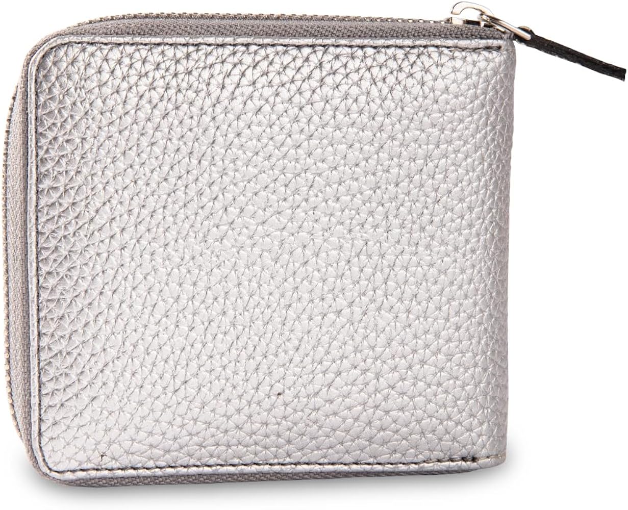 Buy Caprese Amelia Wallet Small Zip Around Silver at Amazon.in
