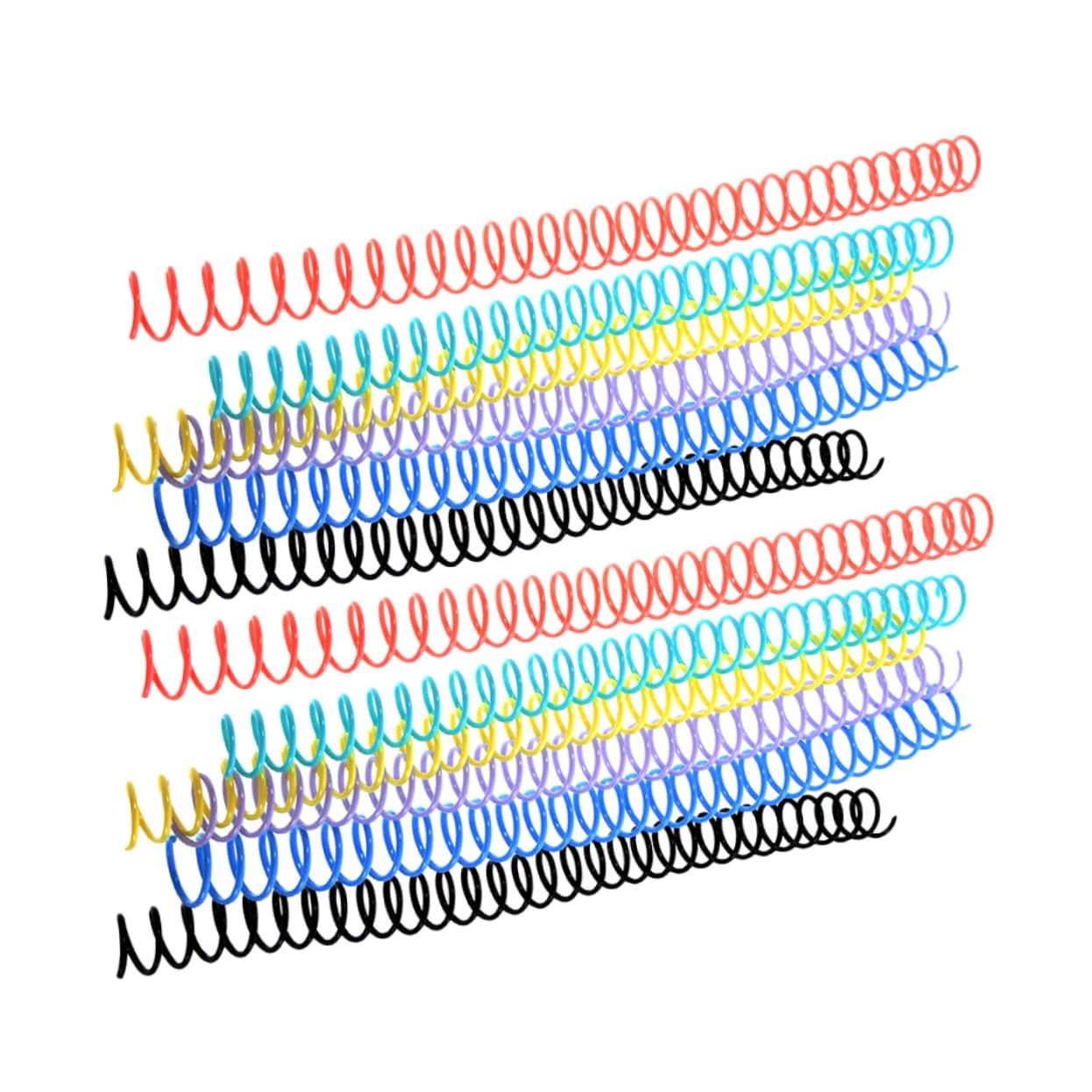 OSALADI 4 Set Libro Della Bobina Spirale Legante Spirali Per Rilegatura Di Quaderni Sciolto Anelli Raccoglitori A Fogli Mobili Anelli Per Blocco Note A Fogli Mobili Plastica 12 Pezzi * 4