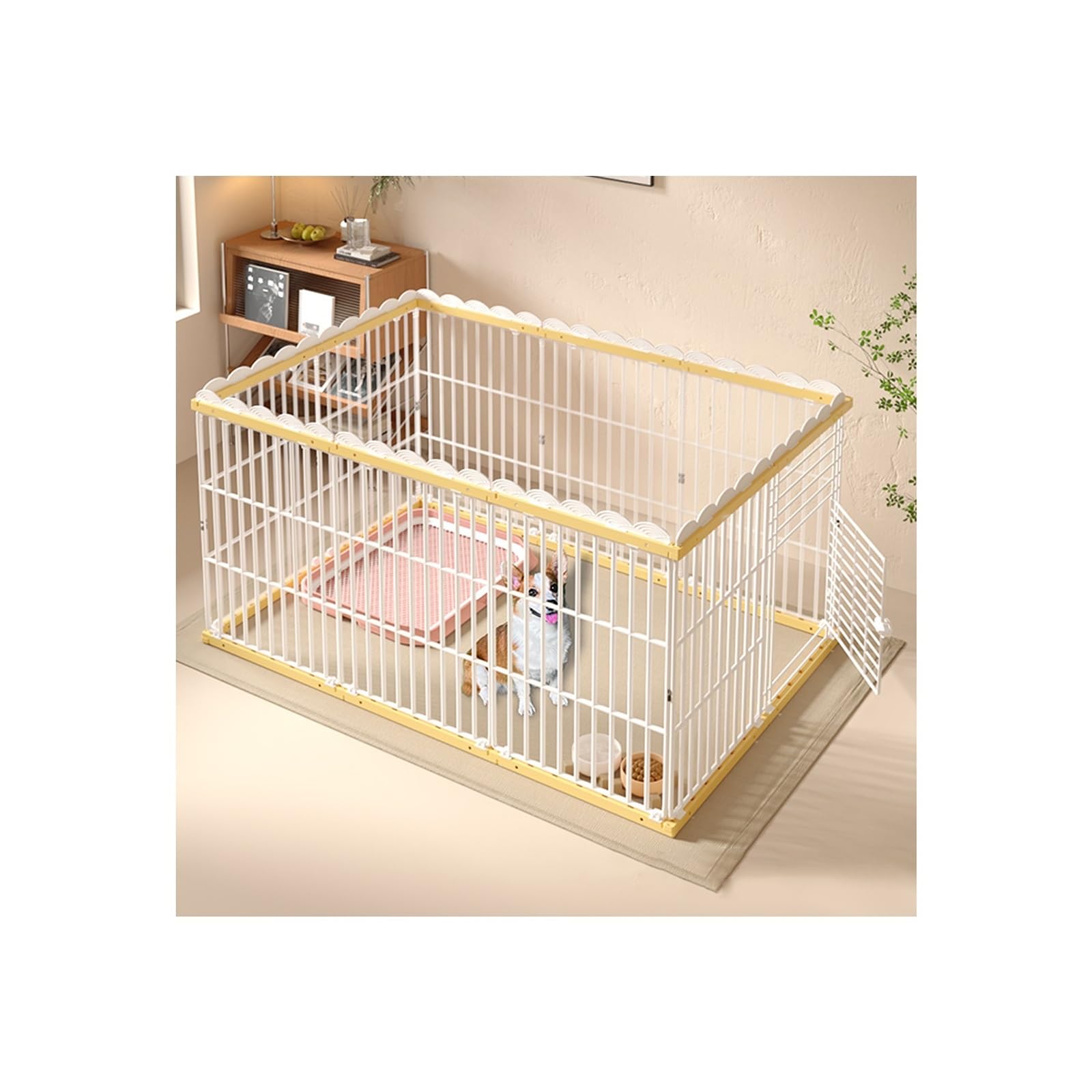 Parc portable en métal pour chien grand enclos d'exercice chiots