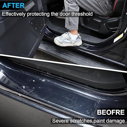 Miniatura 6 de Protectores de entrada para umbral de puerta compatibles con Ford Bronco de 4 puertas 2021 2022 2023 2024 2025 protector de umbral de puerta,