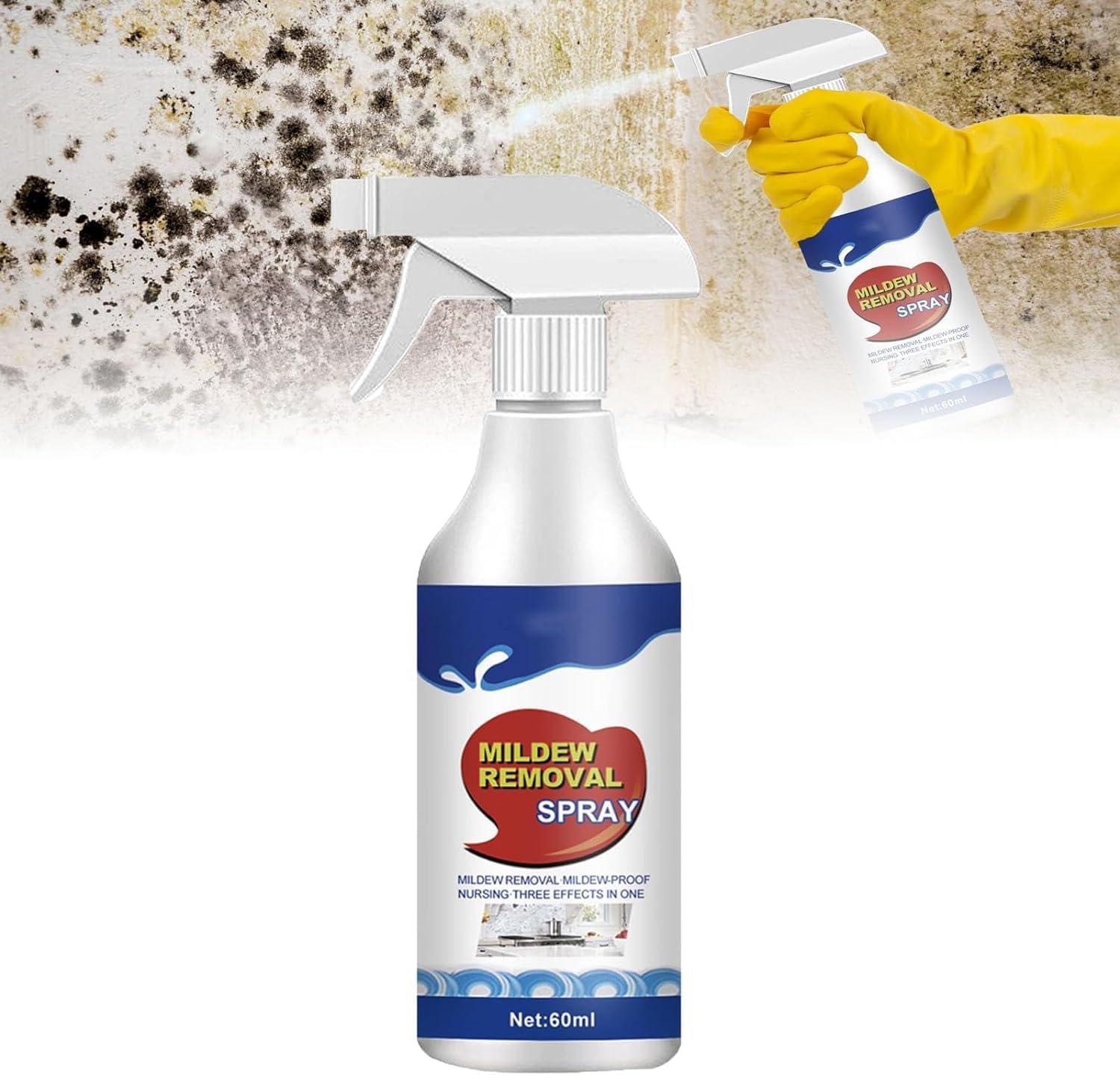 Onbekend Jue Fish Mildew Removal Spray, Jue Fish Descaler Spray accessoire voor tapijtreiniger