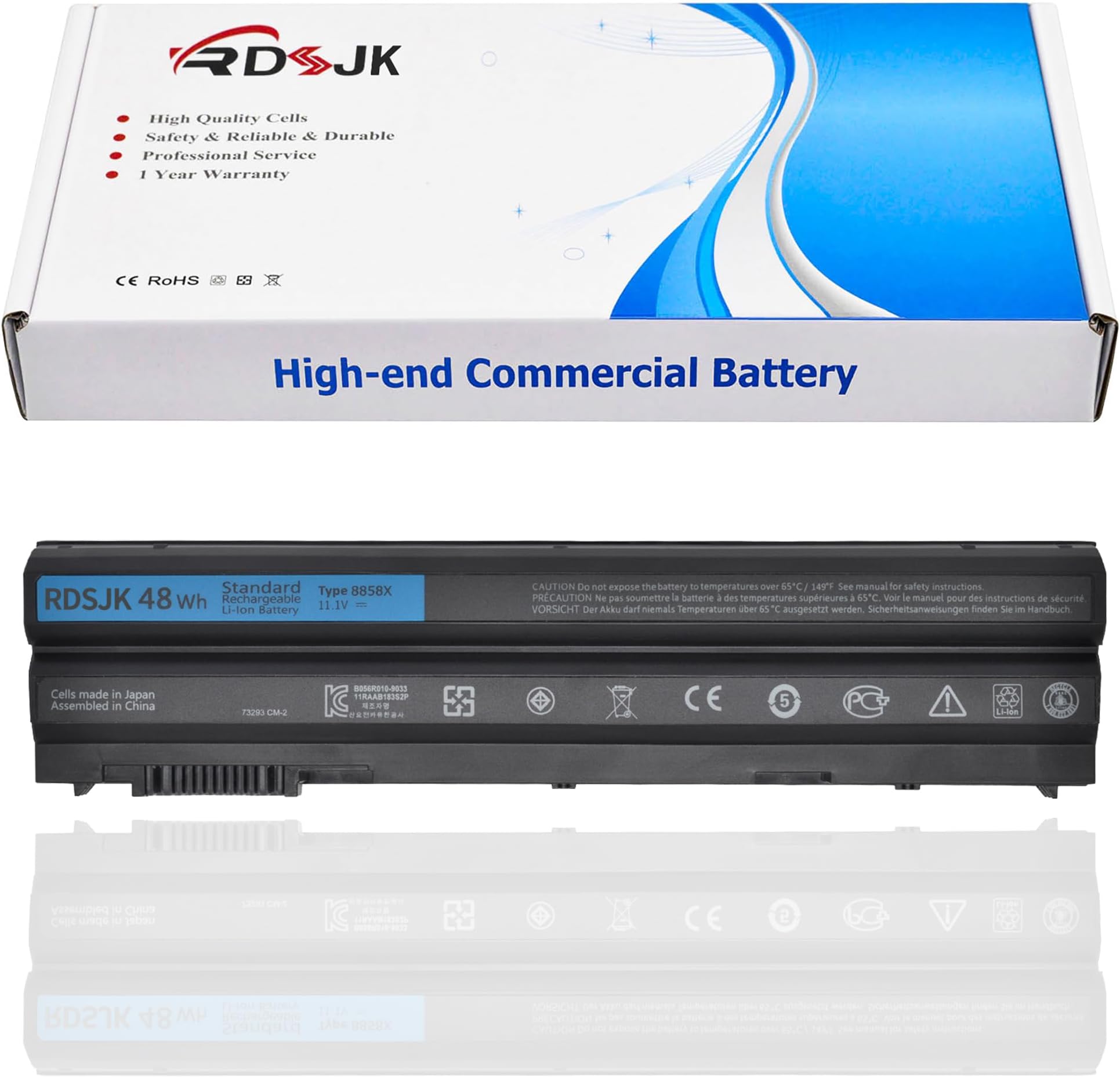 8858X T54FJ M5Y0X 48Wh Laptop Battery for Dell Inspiron 14R 5420 15R 5520 17R 7720 4420 4520 4720 5525 5720 7420 7520 Latitude E5420 E5430 E5520 E5530 E6420 E6430 E6520 Vostro 3460 3560 P15G P15F P16G