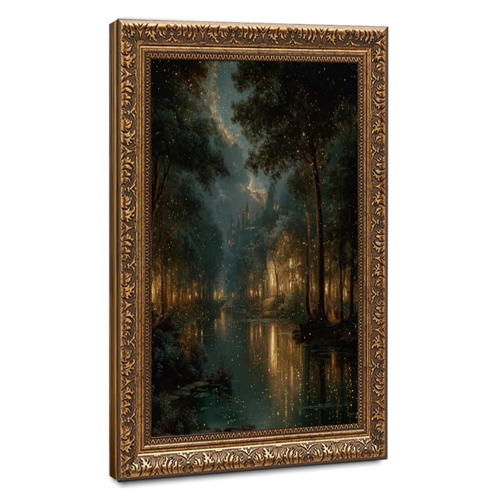 Bareronor Fairy Tale Castle Canvas Poster for Dorm Room Decor Gift