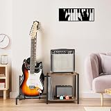 Bikoney Râtelier Réglable pour Guitares et Basse Électrique avec Support d’Amplificateur, Porte-Guitare Solide pour Plusieurs Instruments et Accessoires de Musique - 7