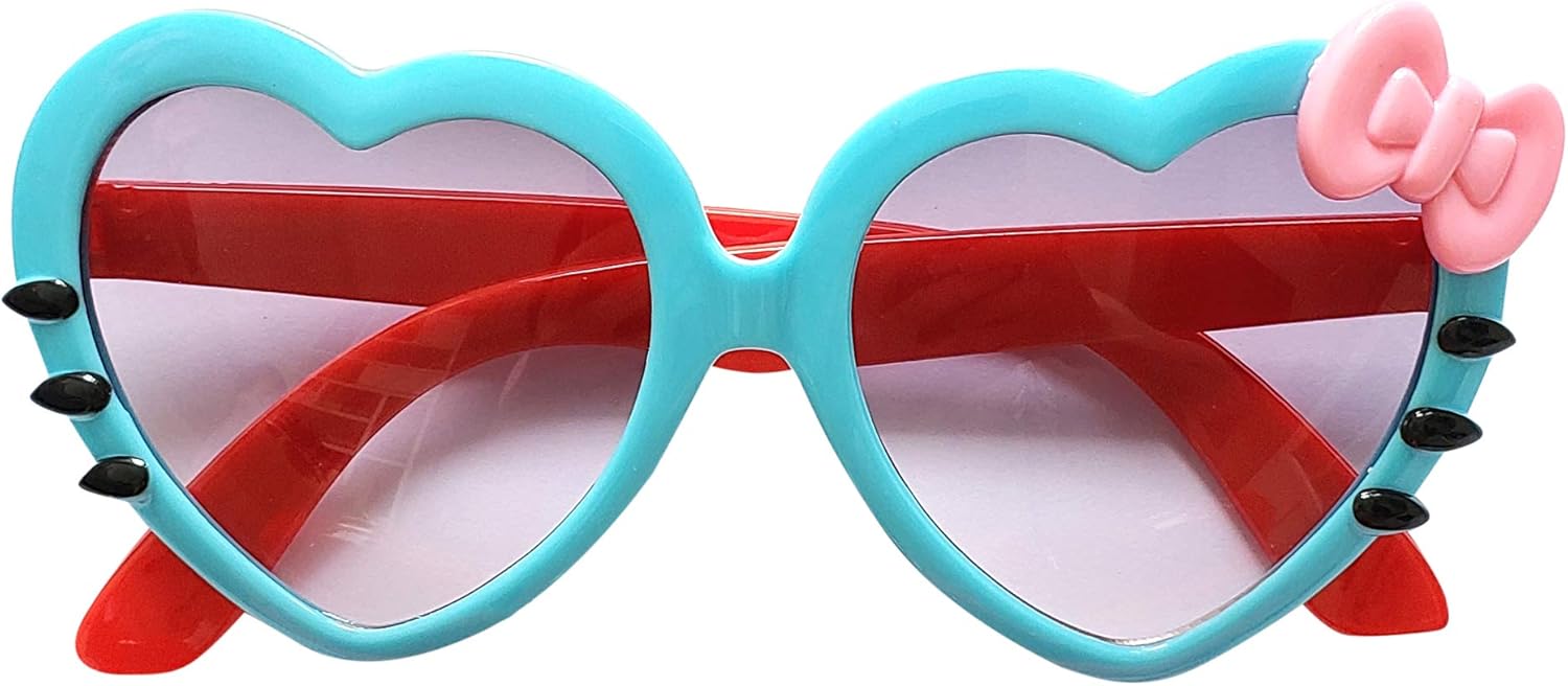 Kids Children Trendy Pineapple Cat Heart Shaped Sunglasses for Toddler Girls (Color 2) : Clothing, Shoes & Jewelry