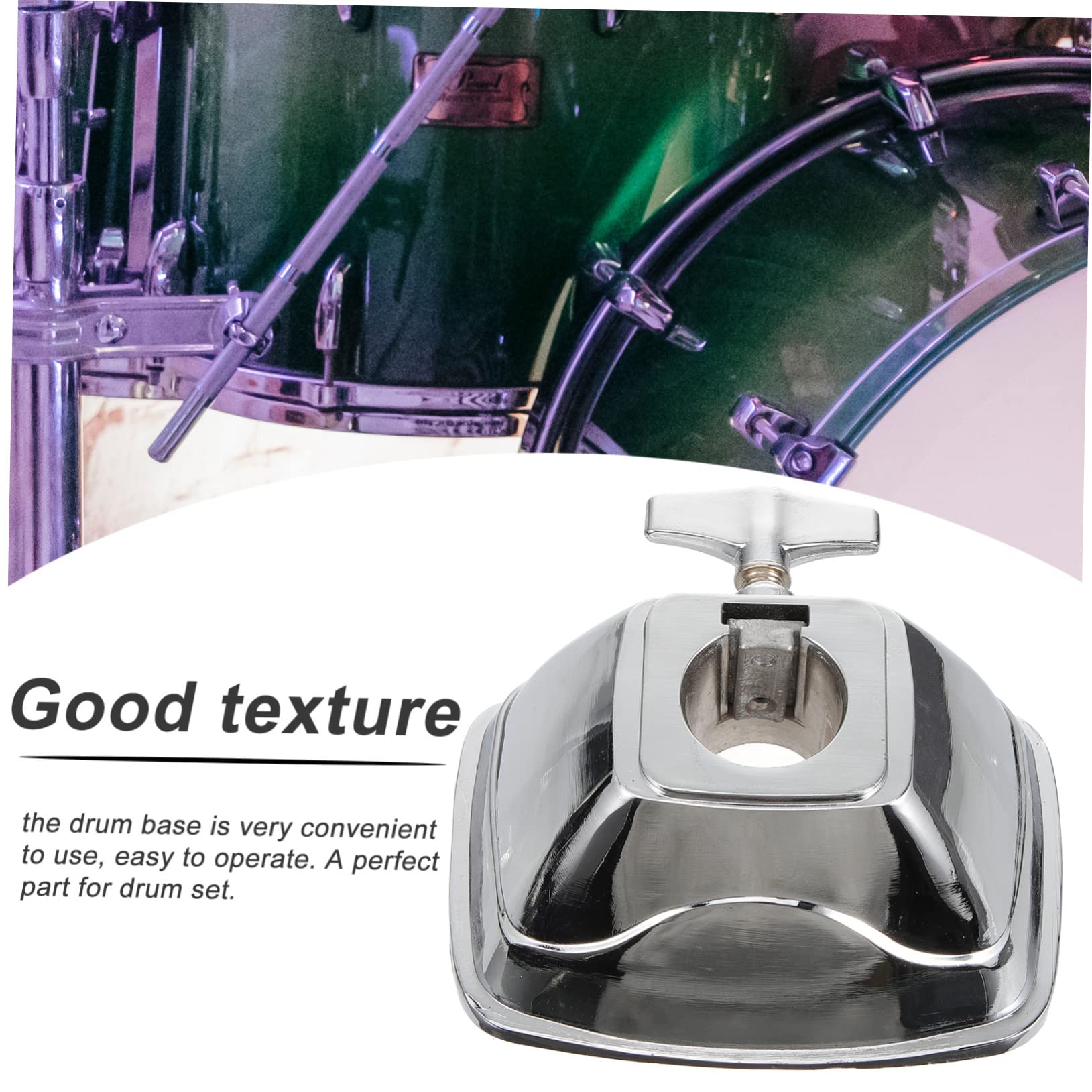 Toddmomy Hanging Drum Seat Metal Drum Accessory for Cowbell Mount Snare/tom Mounting Bracket