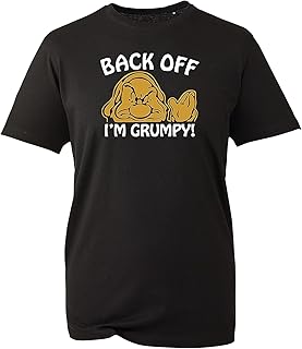 LUOYU Back Off I'm Grumpy T-Shirt, Funny Grumpy Old Git Joke Dad Grandad Unisex Kids Adults Top