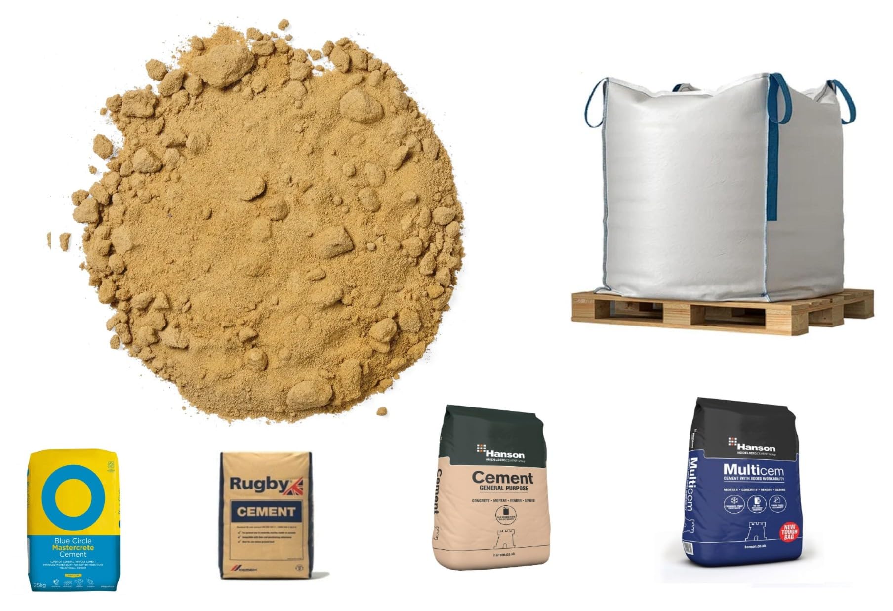 Building Sand & Cement Bulk Deal - Jumbo Bags & Mortar