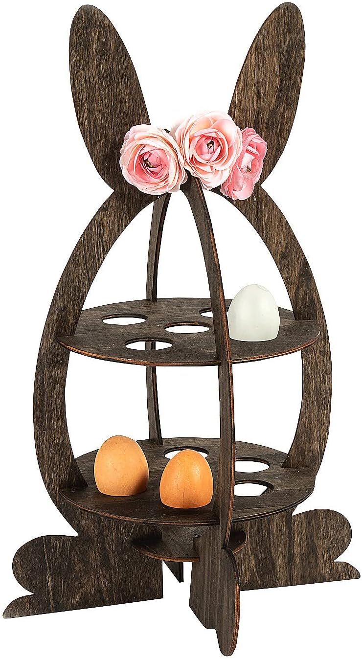 DIY Unfinished Wood Easter Egg Display Stand