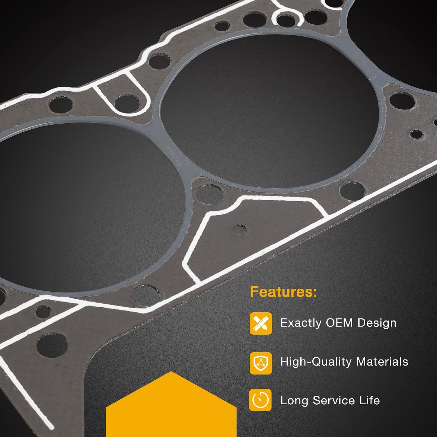 5.7 Cylinder Head Gasket, Compatible with Gen 1 Gen 2 SBC Engines 350 355 383 406, Replaces# 1003 14011034 7113