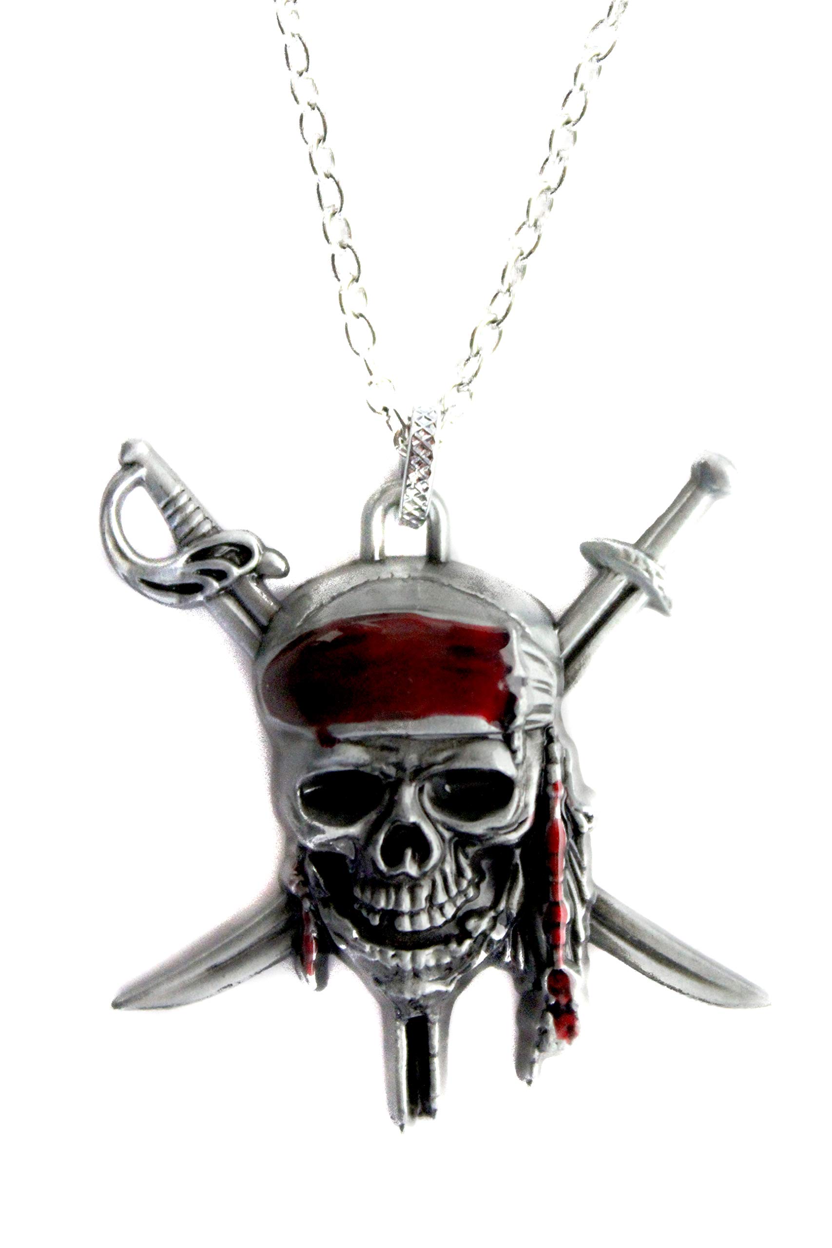 Western F.a.s.h.i.o.nCrossed Swords Pirate Skull Pendant Necklace