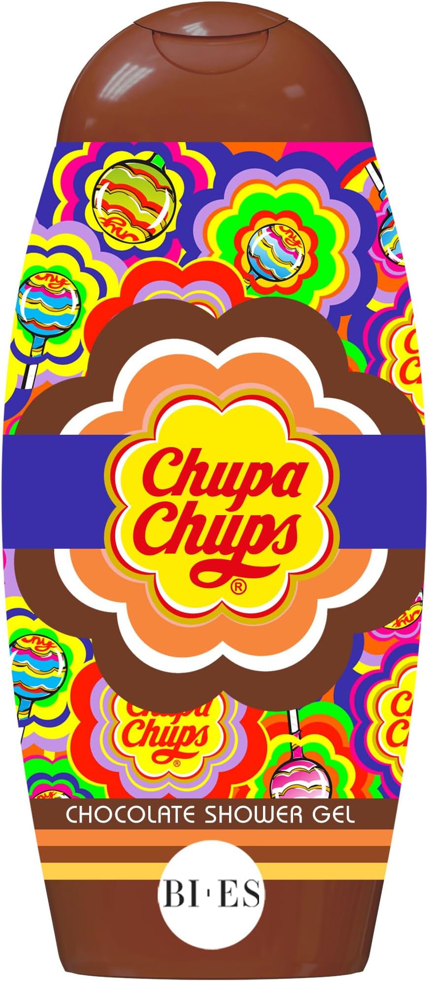 Chupa Chups Chocolate Shower Gel for Kids & Adults โ Paraben-Free Moisturising Shower Gel with Glycerin, Softens & Hydrates Skin, Sweet Chocolate Scent, Gentle on Sensitive Skin, Ages 3+, 250ml