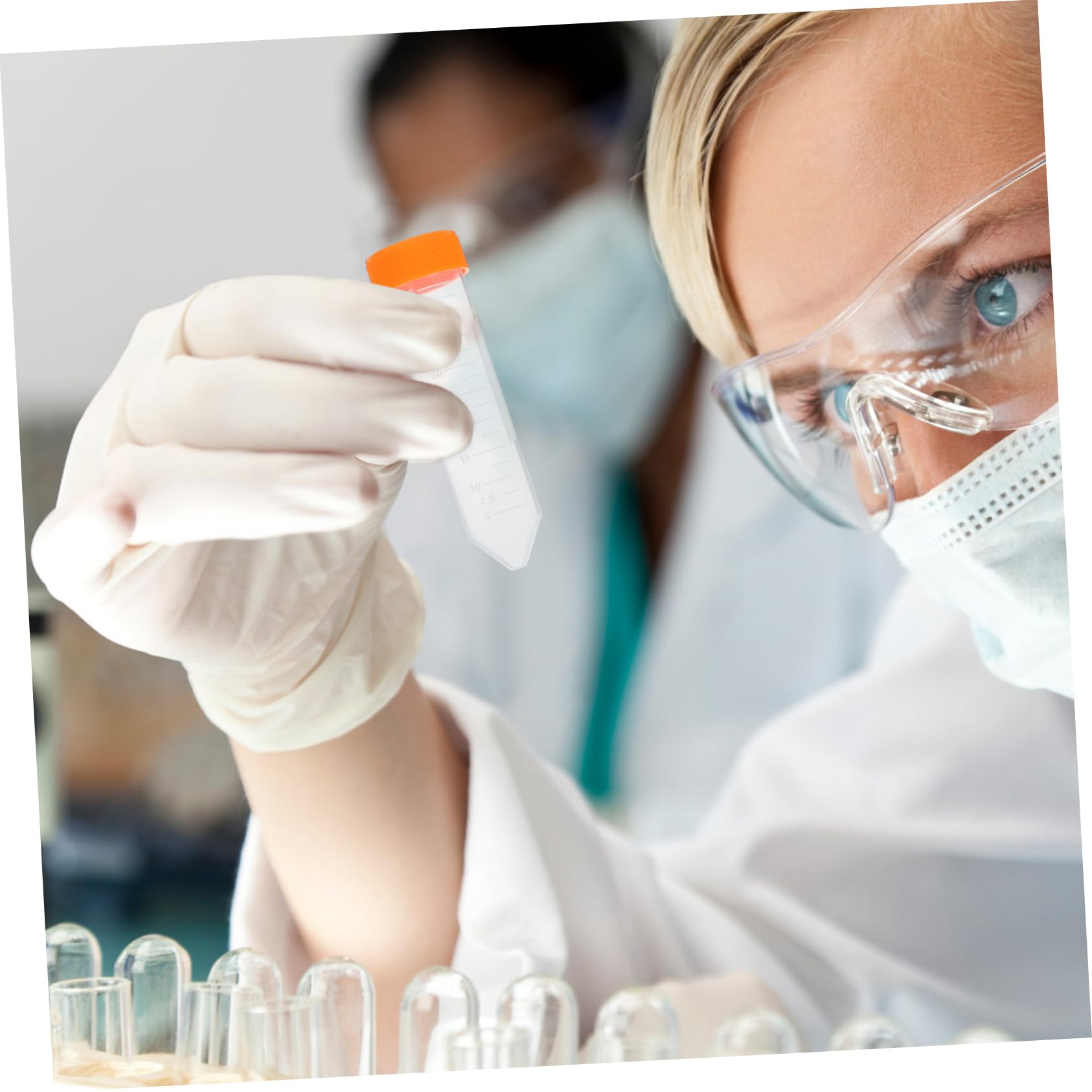 SOLUSTRE 50-ml Zentrifugenröhrchen aus Pp mit Skala für Laborversuche