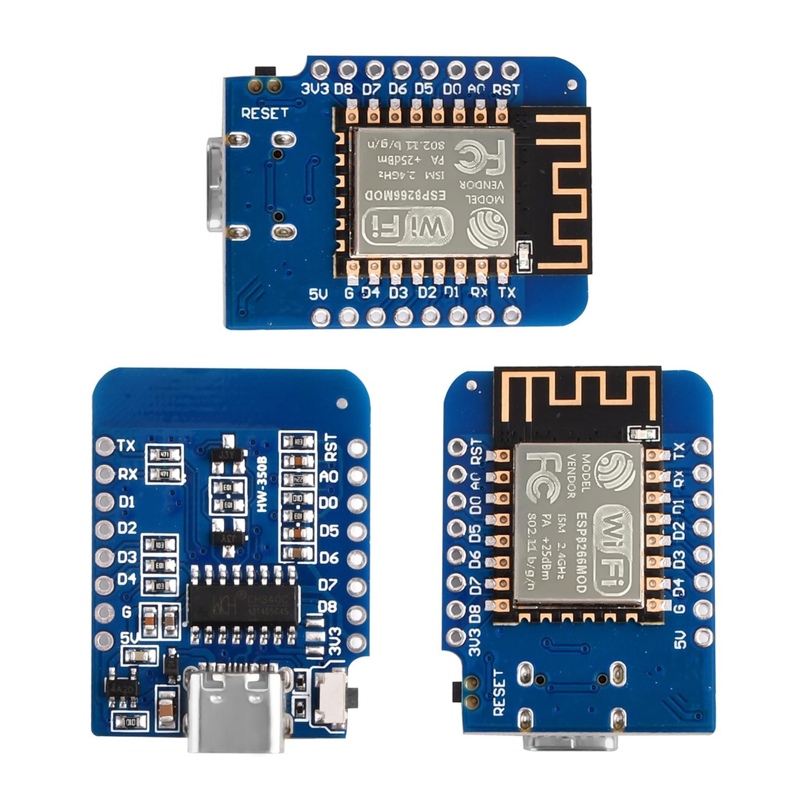 Diymore 3PCS for ESP8266 Development Board NodeMCU WiFi for ESP8266-12F CH340G WLAN Type C Module